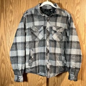 MARMOT Flannel Shirt Jacket “Shacket” Quilted Pockets Size Small